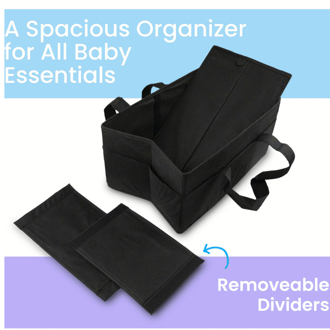 Baby Diaper Caddy Organizer – Portable Nursery Basket