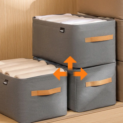 Foldable Cloth Storage Cubes with Steel Frame