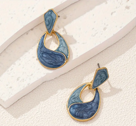 Boho Chic Geometric Drop Earrings