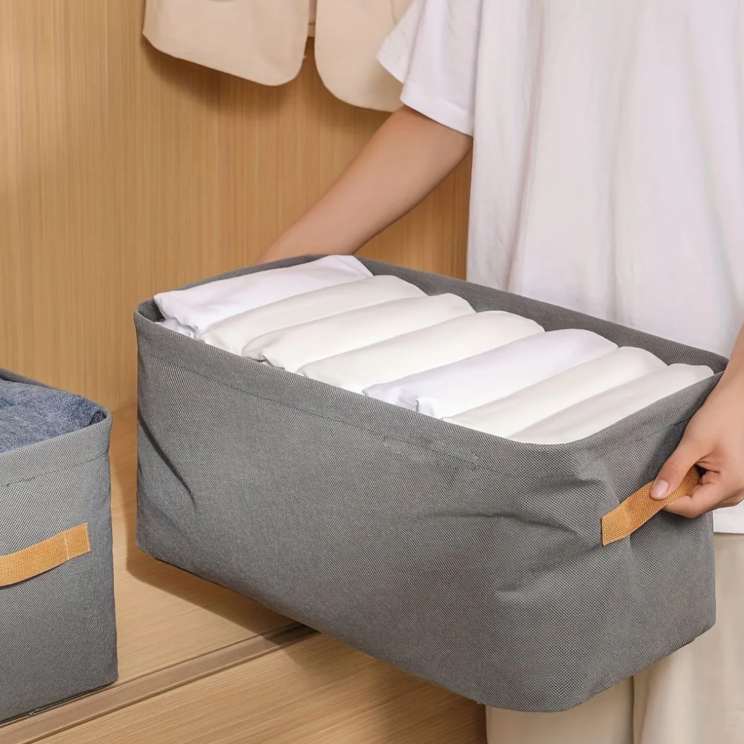 Foldable Cloth Storage Cubes with Steel Frame