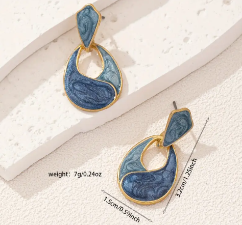 Boho Chic Geometric Drop Earrings