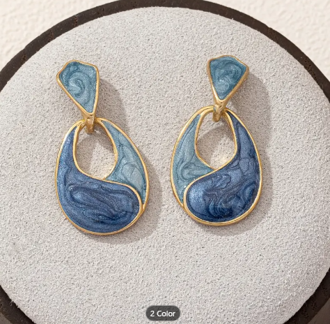 Boho Chic Geometric Drop Earrings