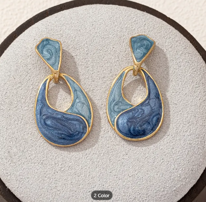 Boho Chic Geometric Drop Earrings