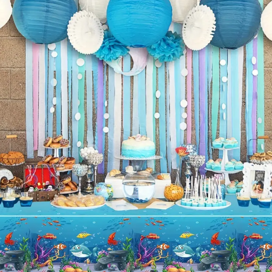 Sea Theme Party Tablecloth – Dive into Birthday Fun
