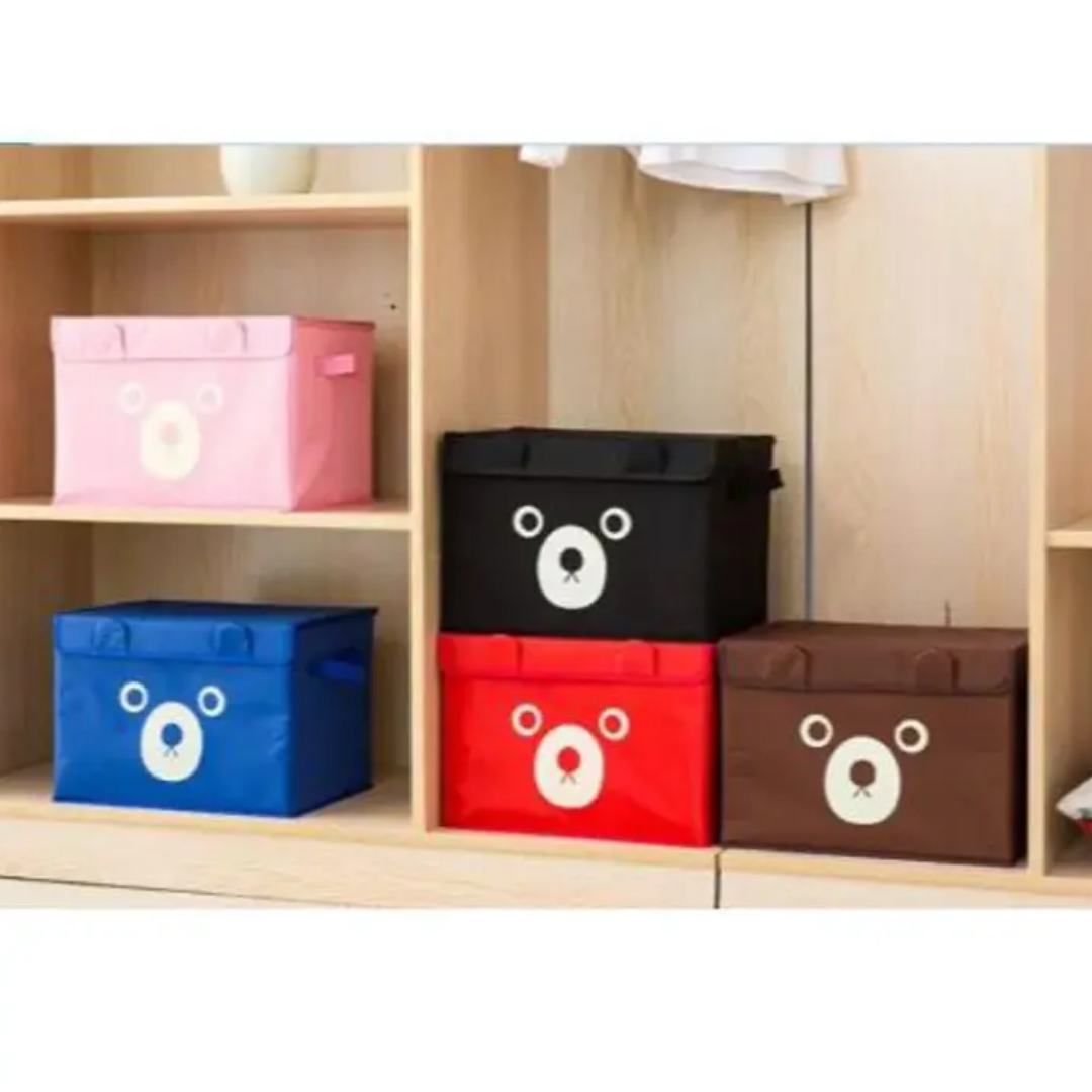 Cute Fabric Storage Box for Toys, Clothes & More