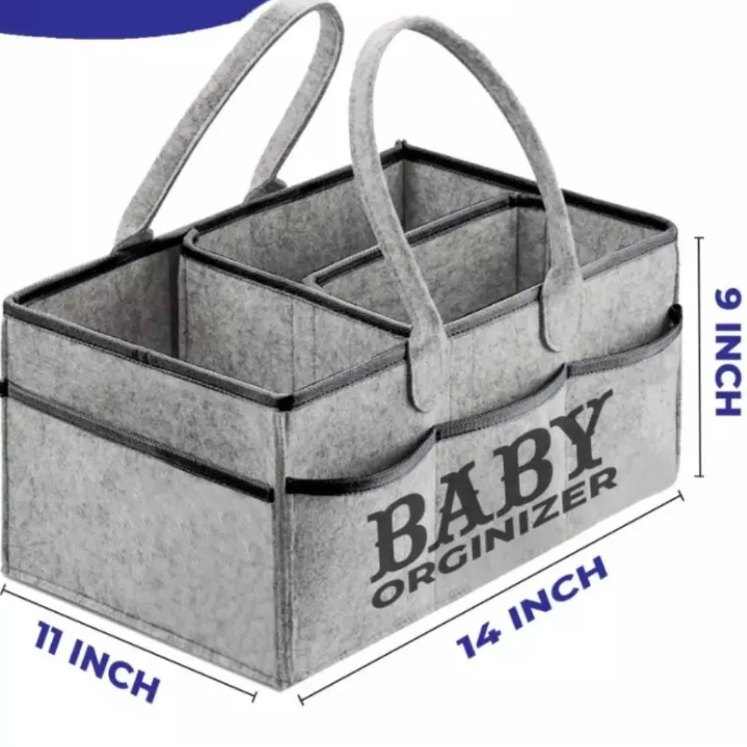 Baby Diaper Caddy Organizer – Portable Nursery Basket